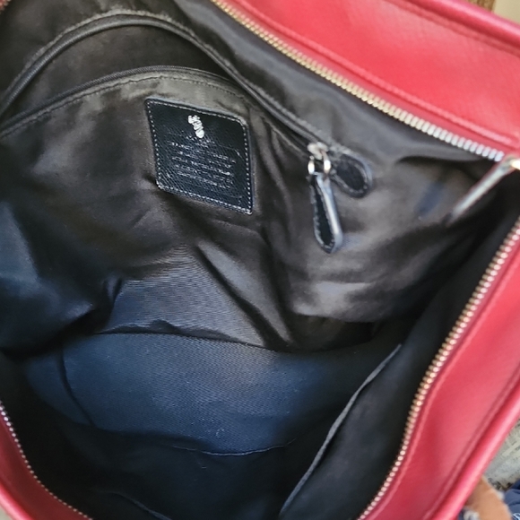 Coach Snoopy Peanuts Leather Tote Bag Red Limited Edition - Picture 11 of 16